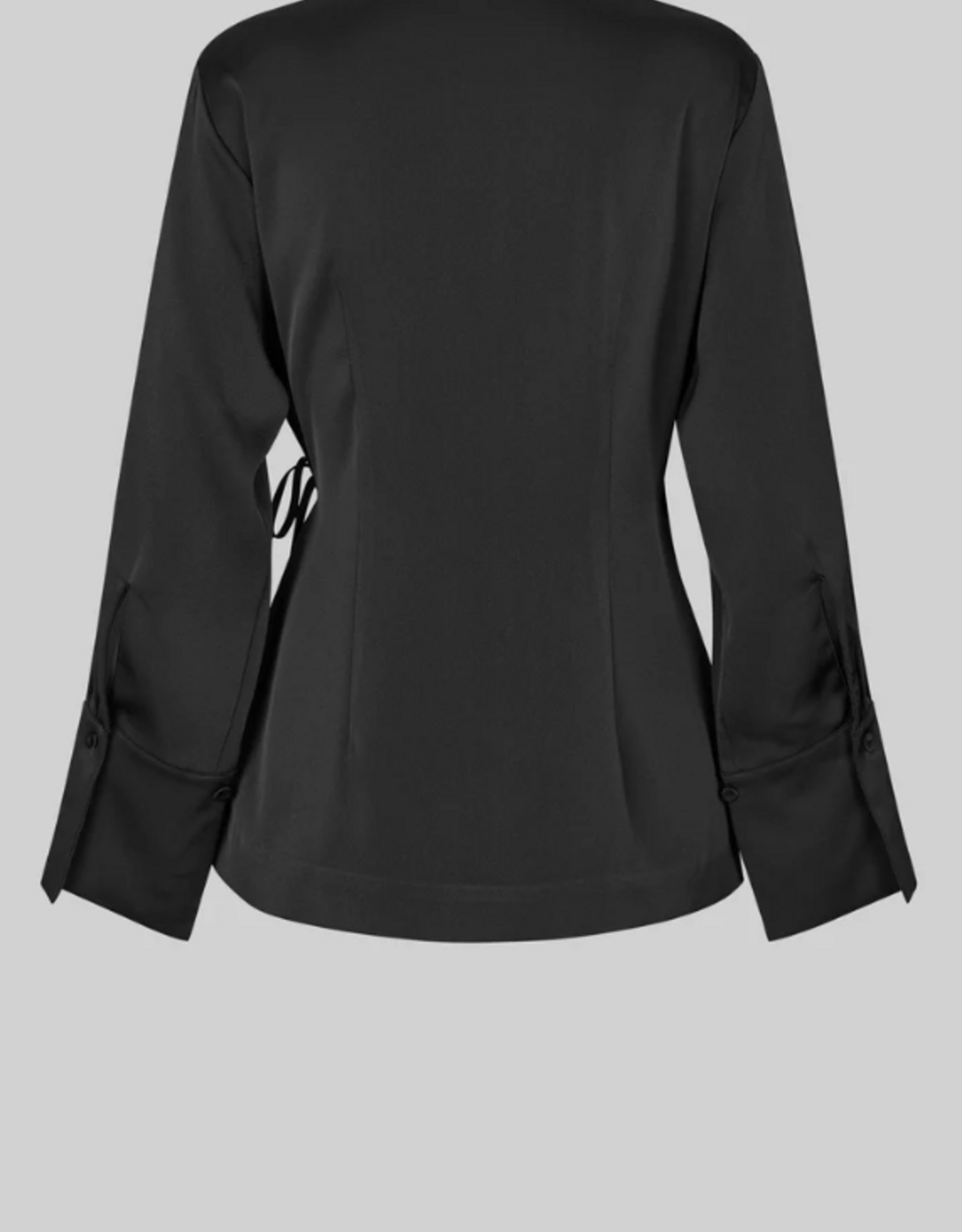 Second Female Glari Wrap Shirt Black Sand