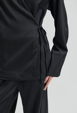 Second Female Glari Wrap Shirt Black Sand