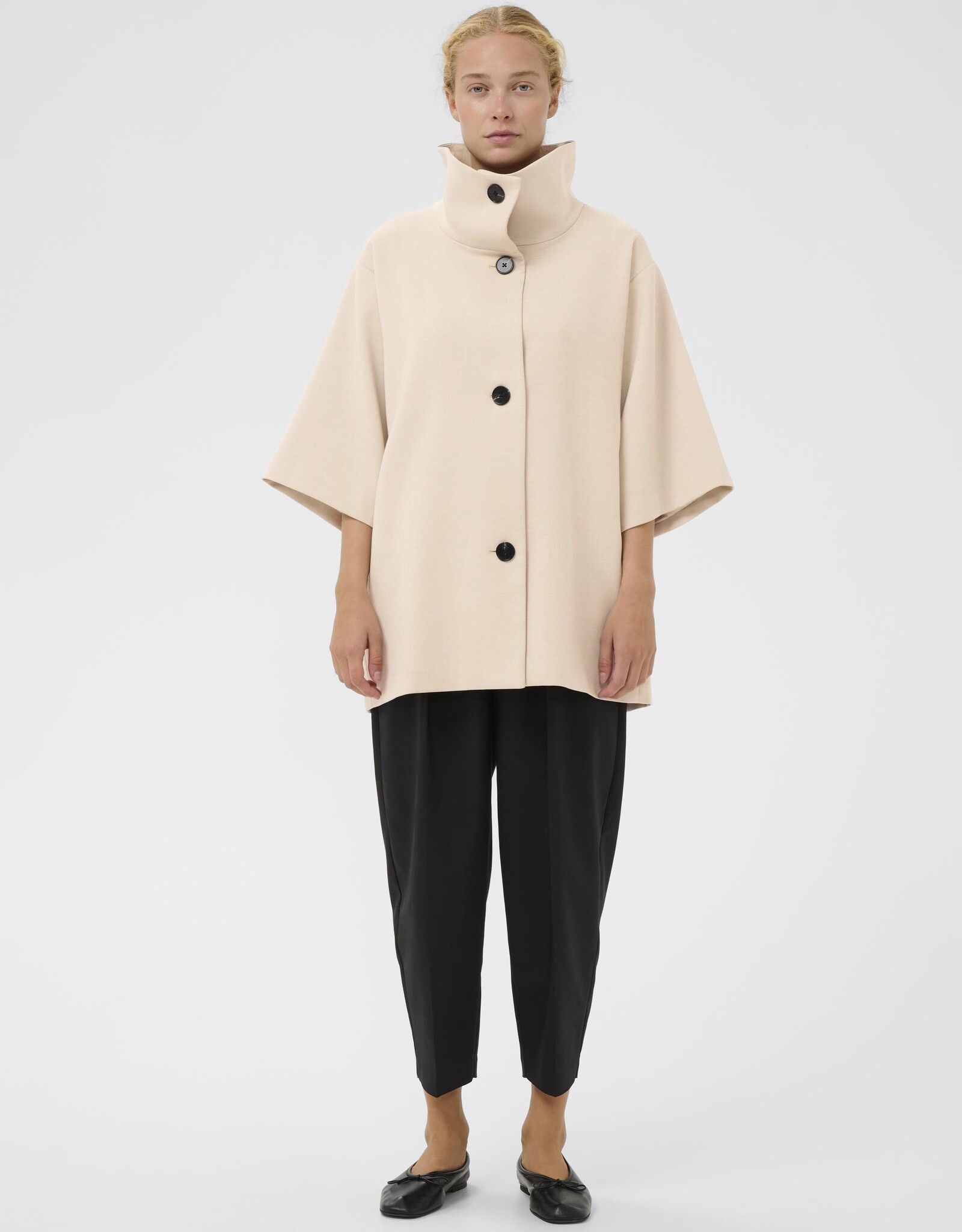 InWear Hollyn Cape Jacket Ecru