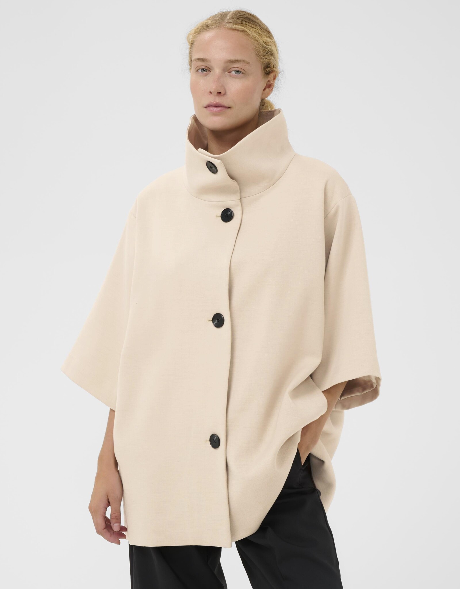 InWear Hollyn Cape Jacket Ecru