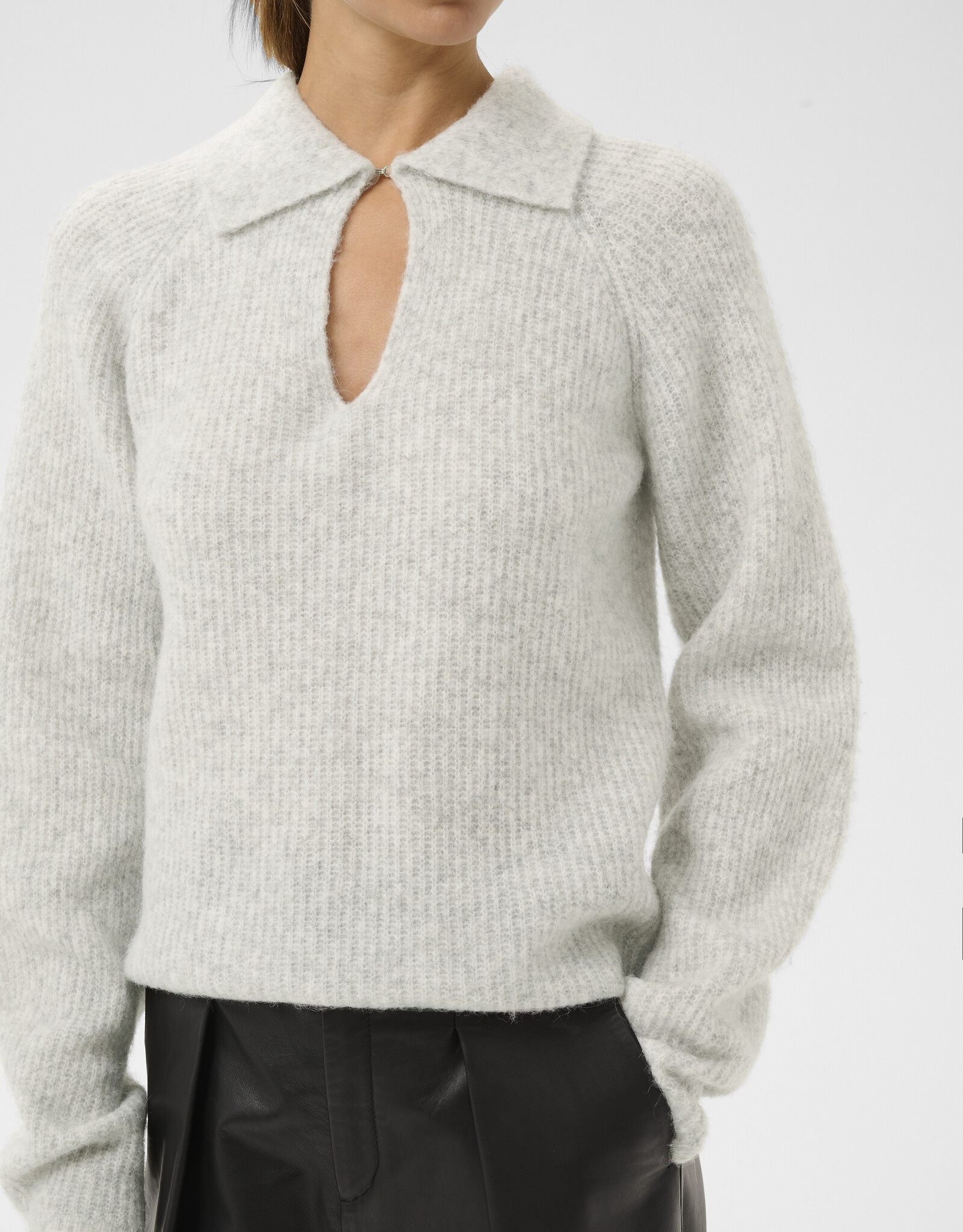 InWear Nias Polo New Light Grey Melange