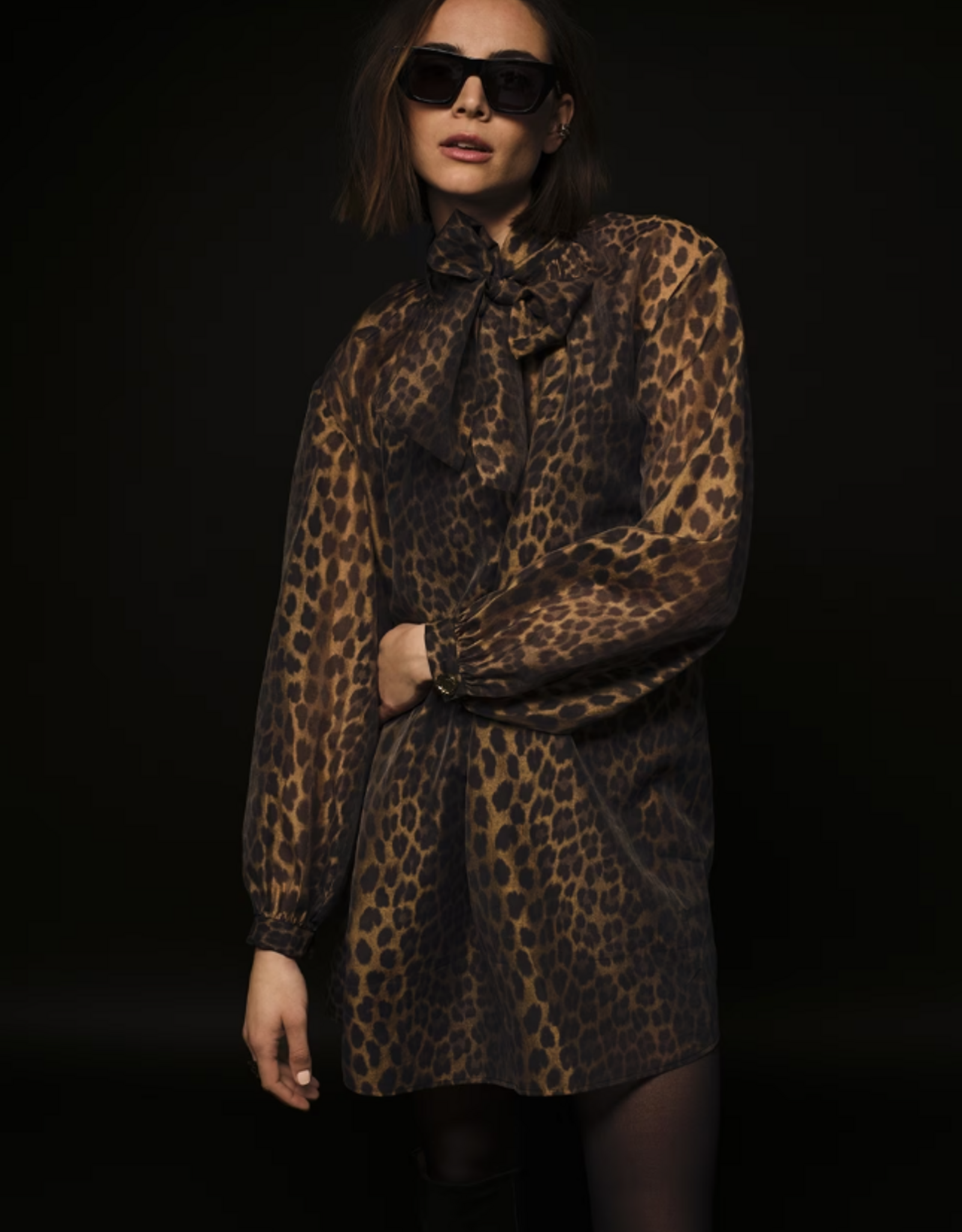 Dante 6 Leigh Leopard Dress Multicolour