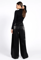 Aaiko Hailey Satin Trousers Black