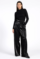 Aaiko Hailey Satin Trousers Black
