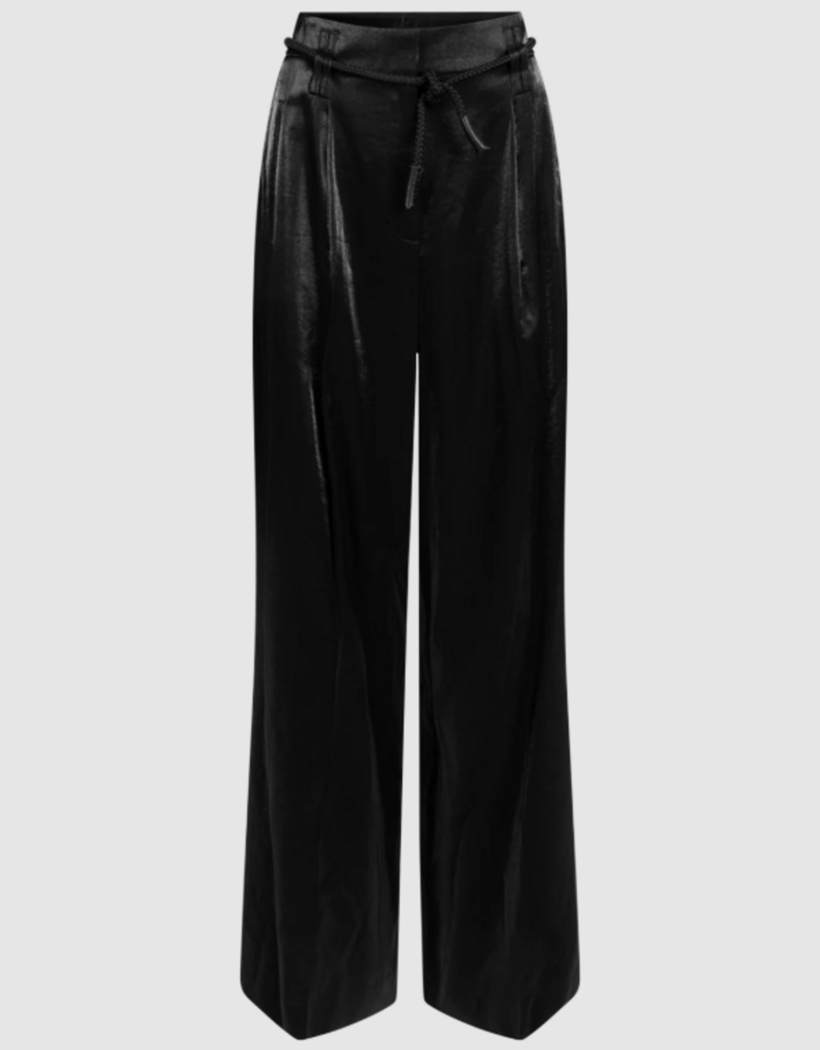 Aaiko Hailey Satin Trousers Black