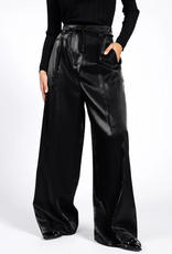 Aaiko Hailey Satin Trousers Black