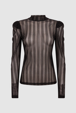 Aaiko Ivona Mesh Top Black