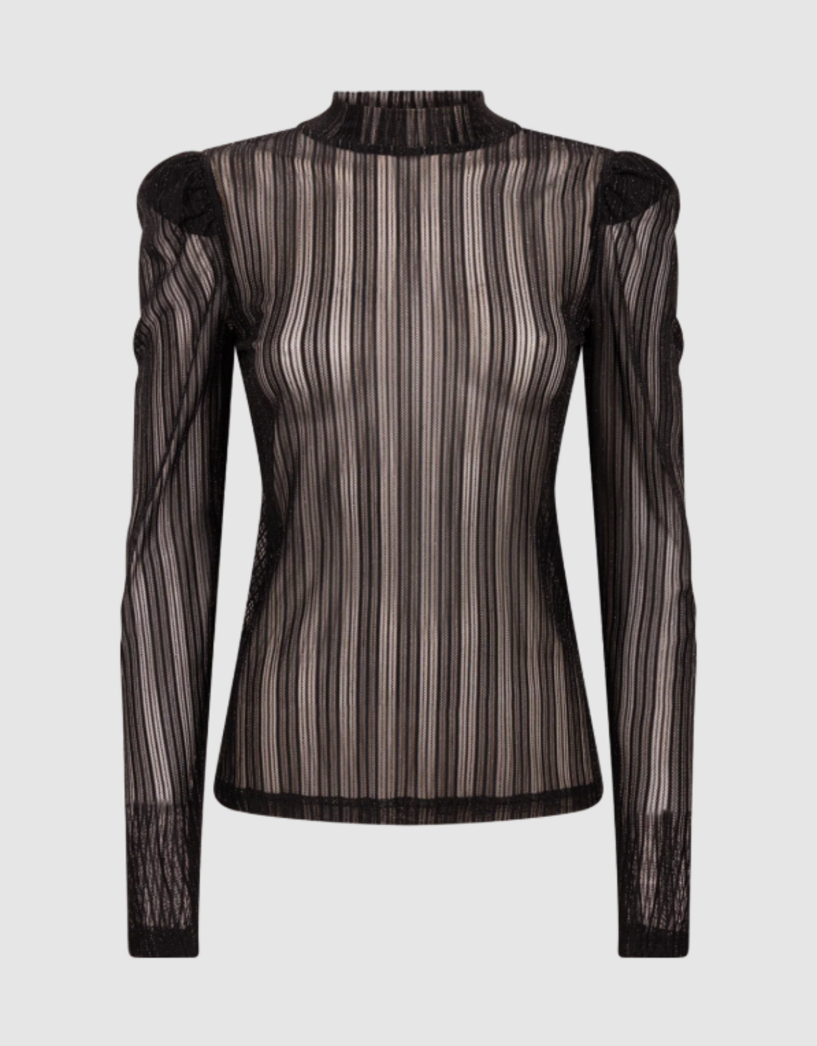 Aaiko Ivona Mesh Top Black