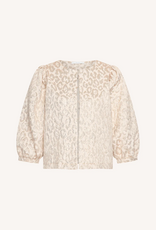 By Bar Mauri Sparkle Cheetah Blouse Champagne