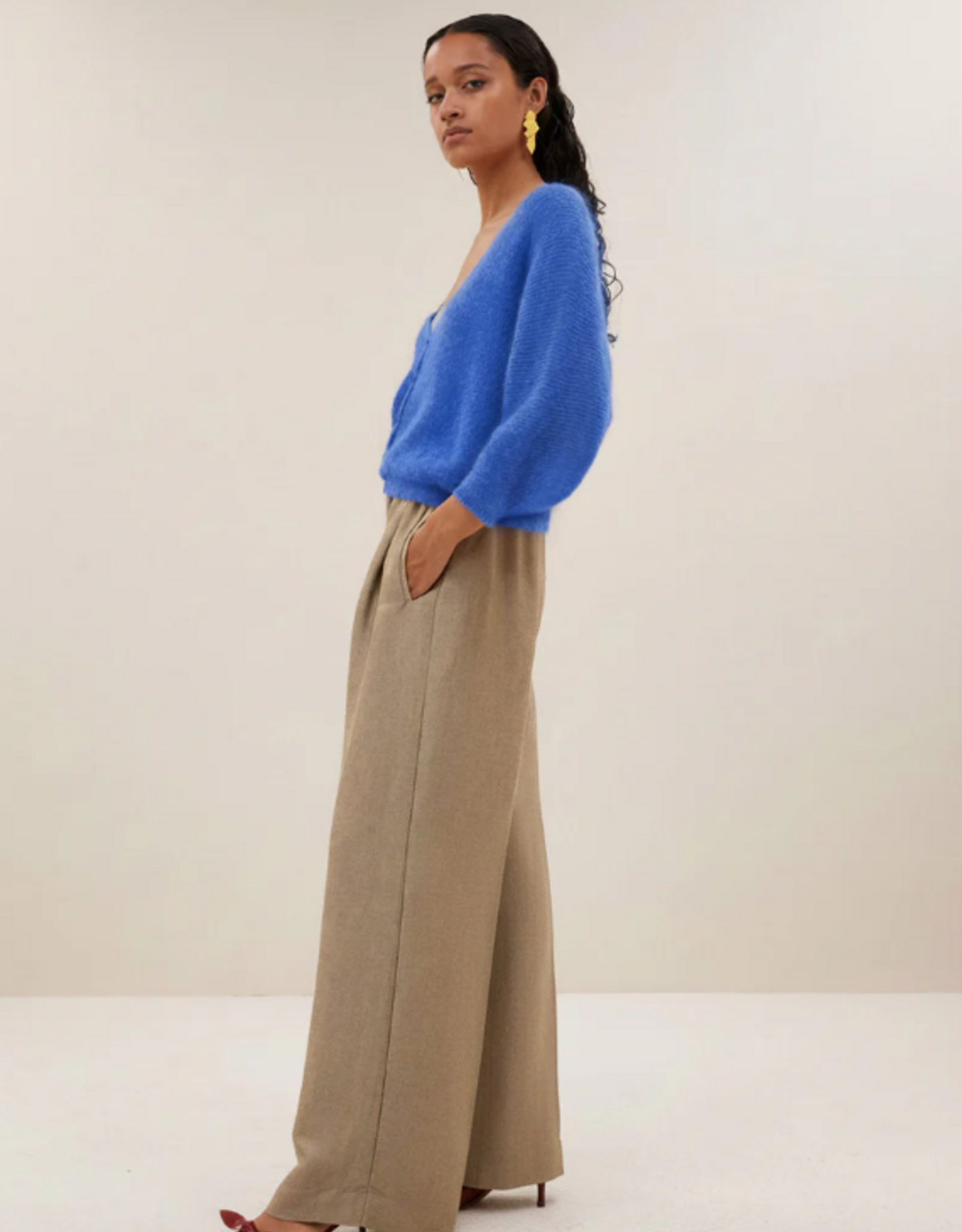 By Bar Indra Cardigan Azul Blue