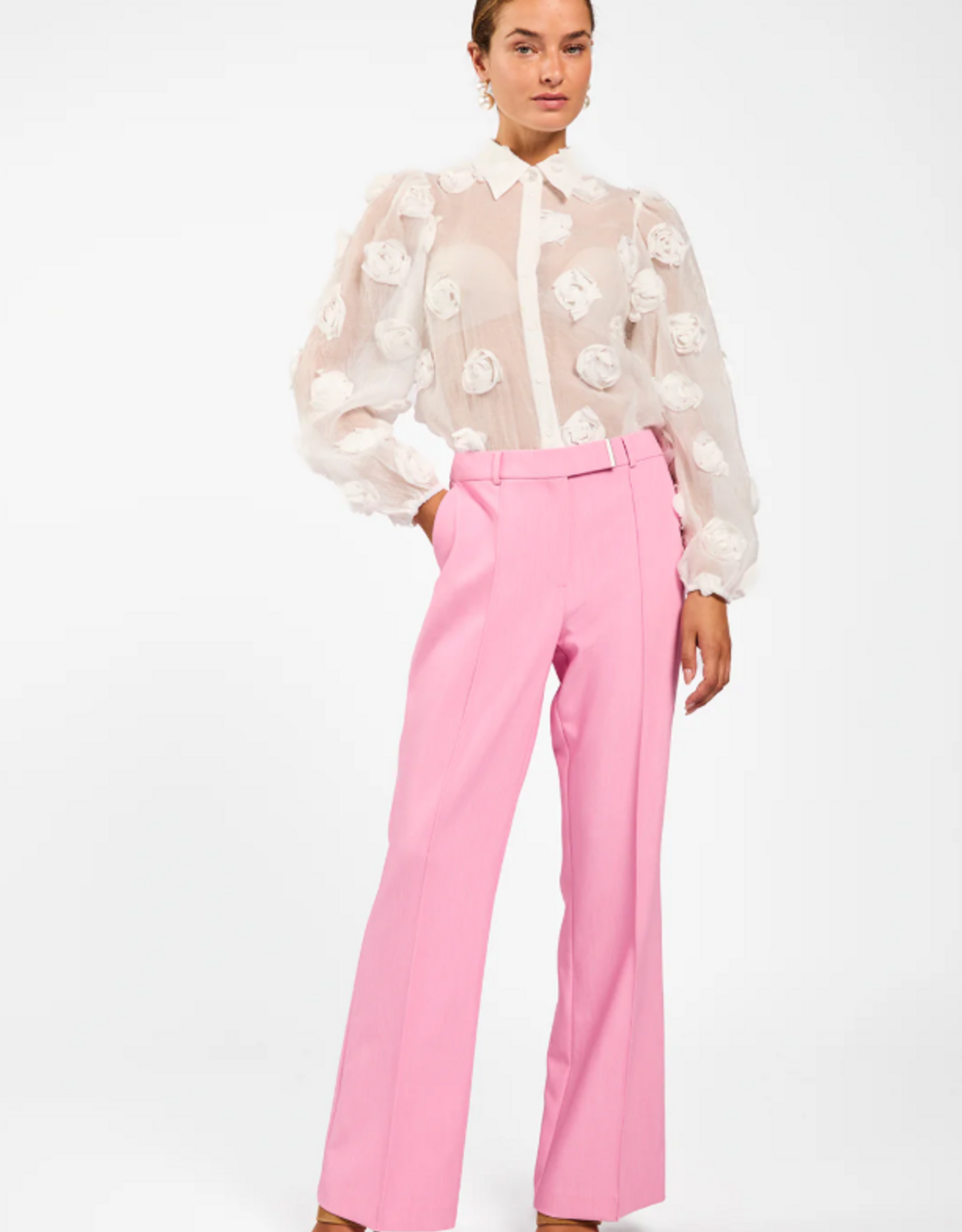 Aaiko Lien Blouse Les Blancs