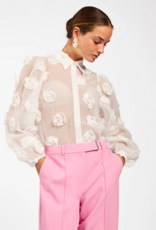 Aaiko Lien Blouse Les Blancs