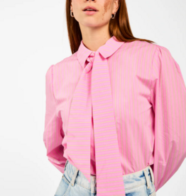 Aaiko Fenne Blouse Coloured Stripe Pink