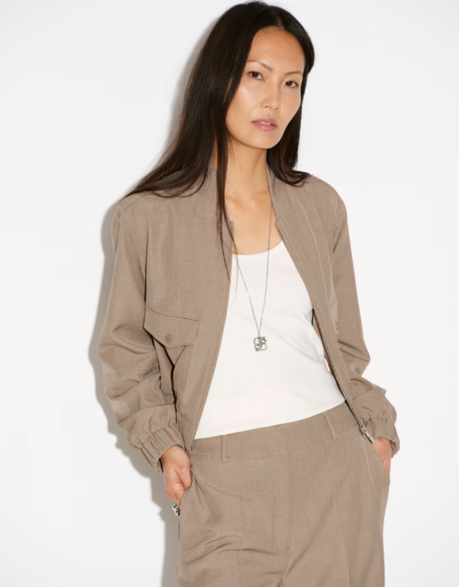 Dante 6 Samie Mélange Jacket Timeless Taupe