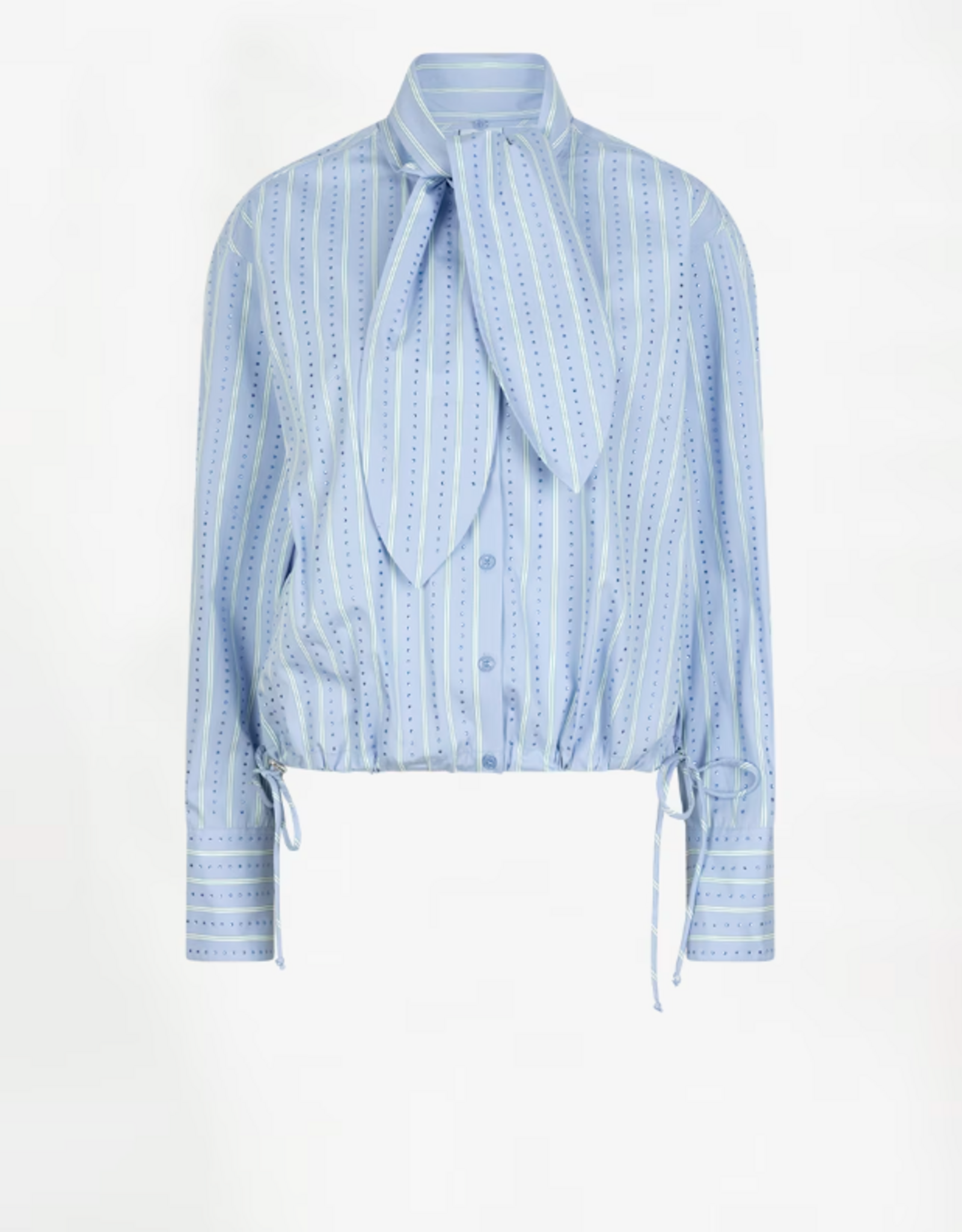 Dante 6 Anubi Stripe Shirt Blue Mist