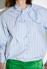 Dante 6 Anubi Stripe Shirt Blue Mist