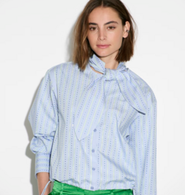 Dante 6 Anubi Stripe Shirt Blue Mist