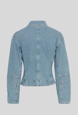Moss Copenhagen Kabana Tua Denim Jacket Light Blue Wash