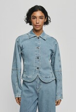 Moss Copenhagen Kabana Tua Denim Jacket Light Blue Wash