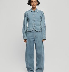 Moss Copenhagen Kobane Tua Barrel Jeans Light Blue Wash