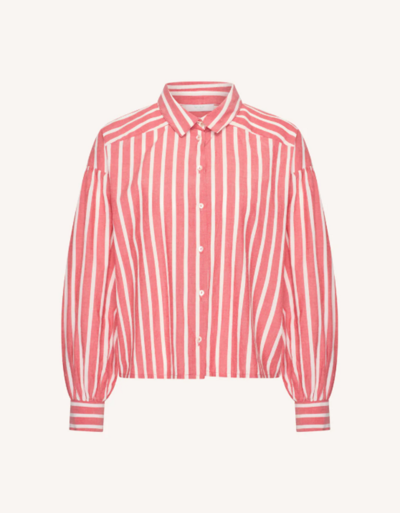 By Bar Sarah Short Red Stripe Blouse