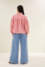 By Bar Sarah Short Red Stripe Blouse