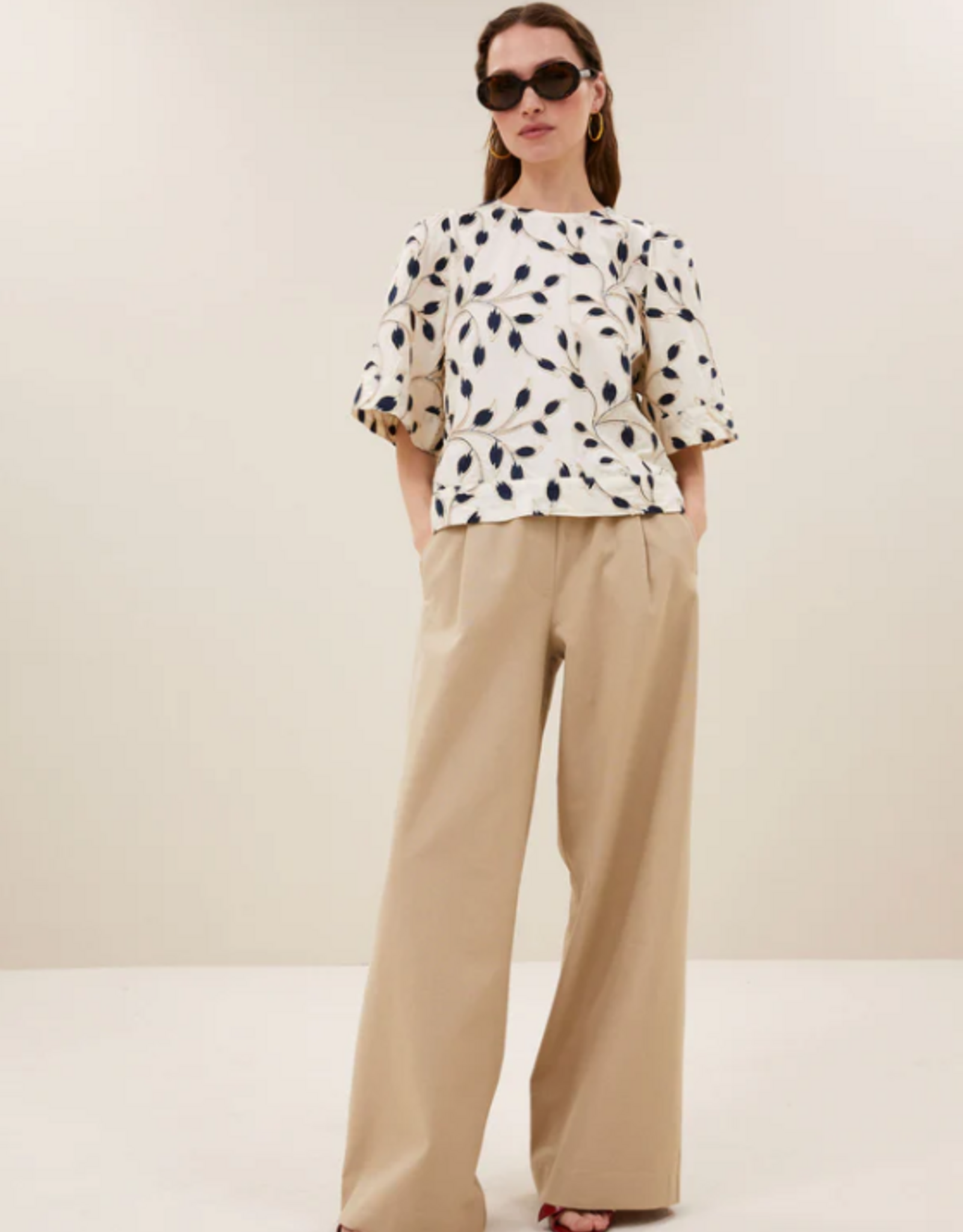 By Bar Olivia Botanic Blouse Midnight