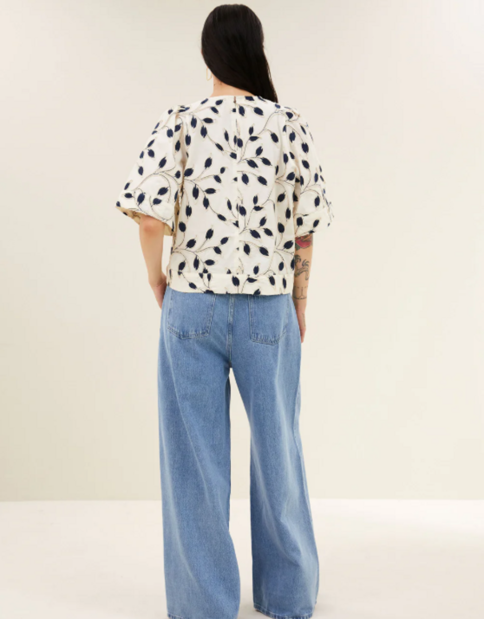 By Bar Olivia Botanic Blouse Midnight