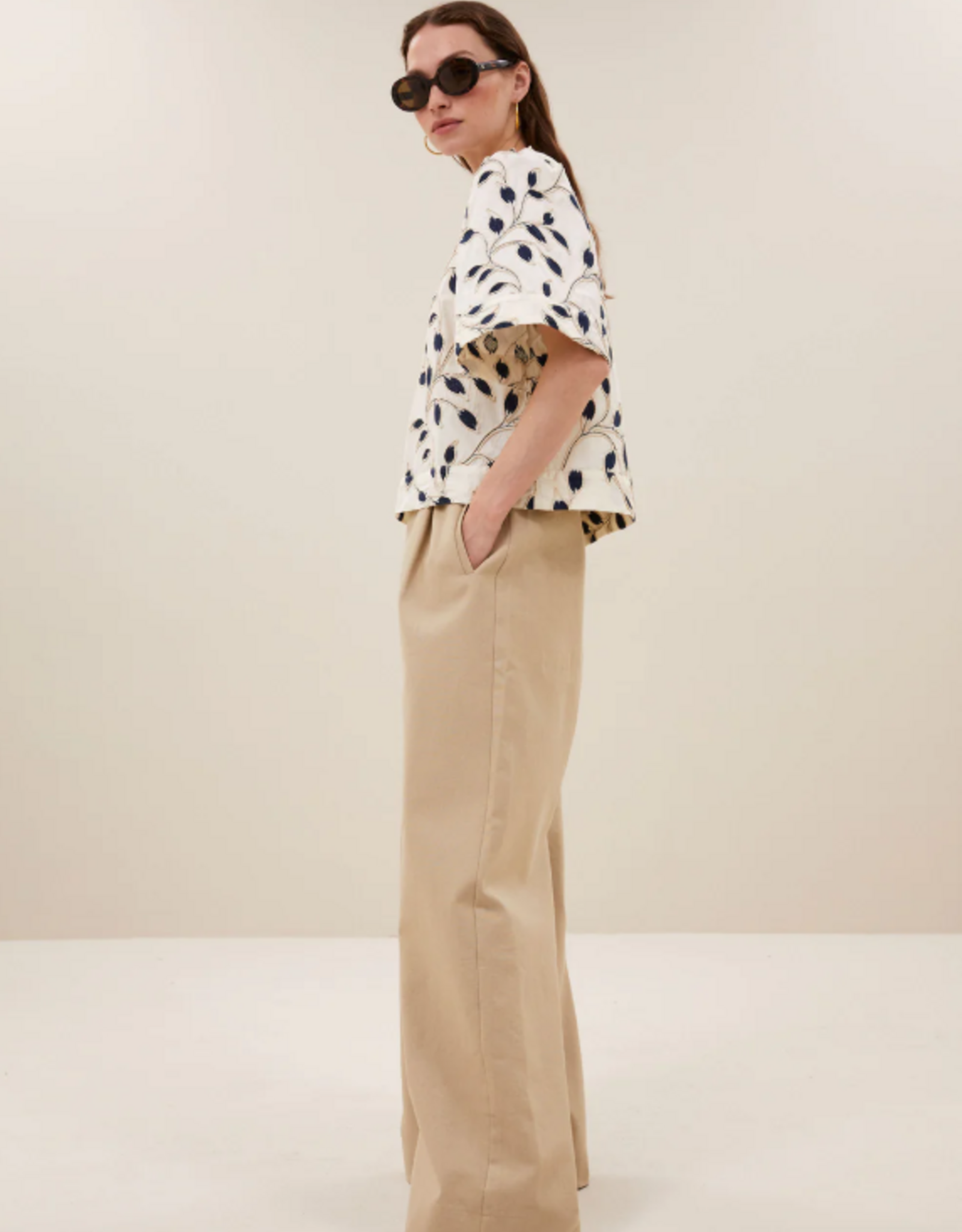 By Bar Benji Canvas Pants Dark Sand