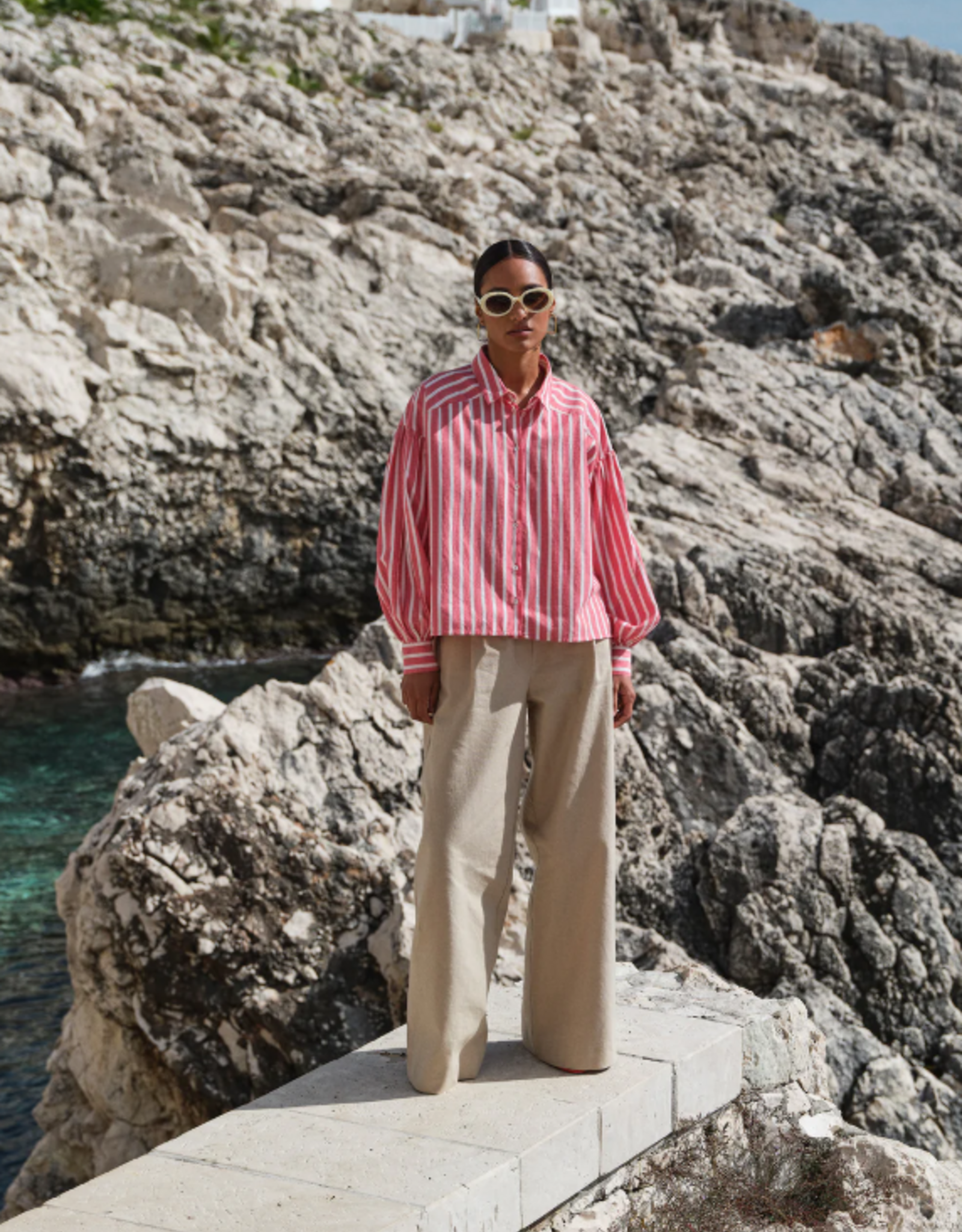 By Bar Benji Canvas Pants Dark Sand