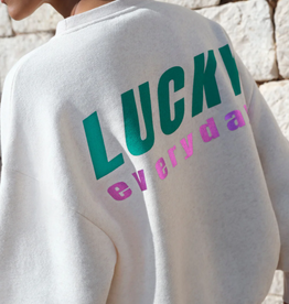 By Bar Bibi Melange Lucky Everyday Sweater Oyster Melee