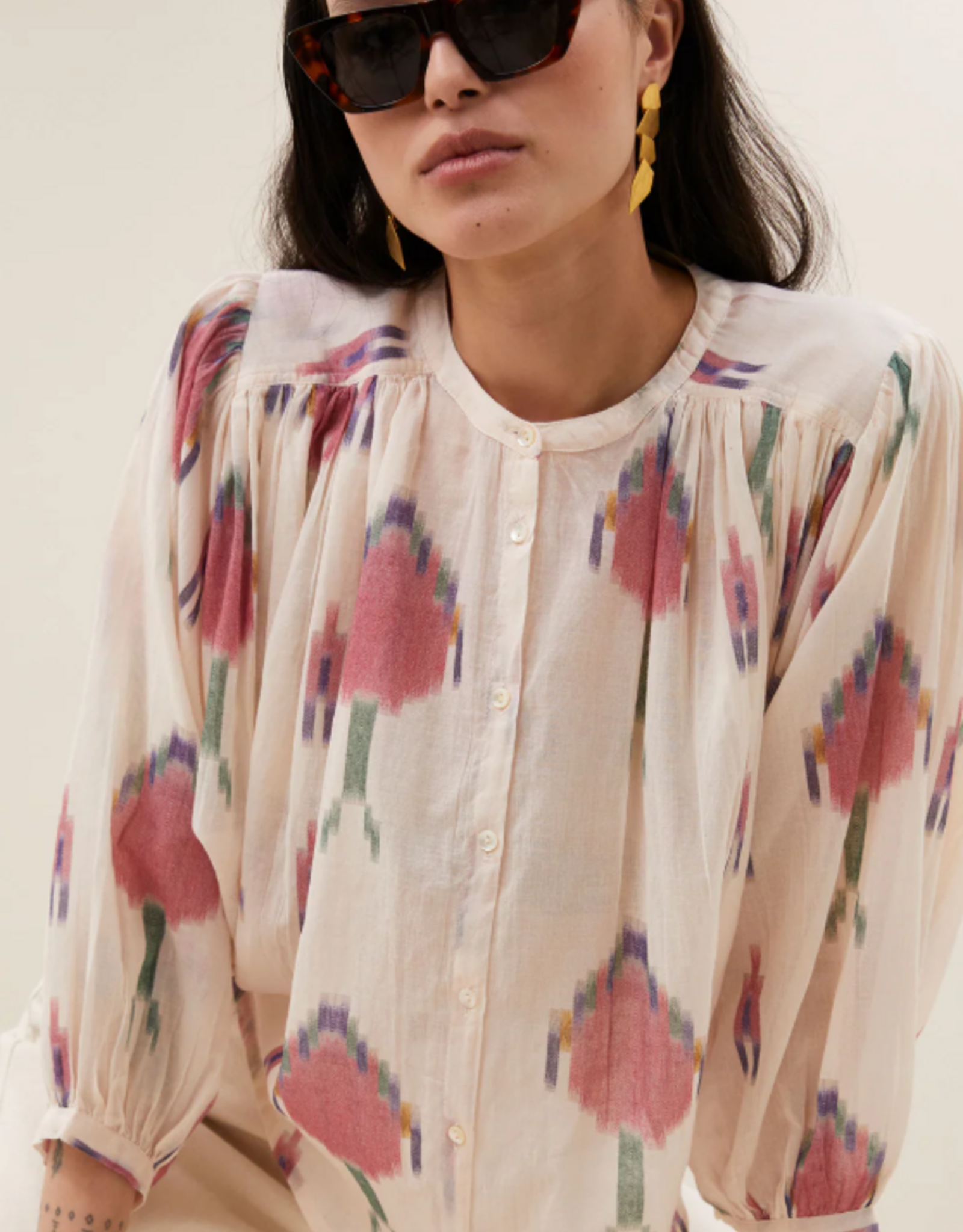 By Bar Becky Ikat Blouse Spring