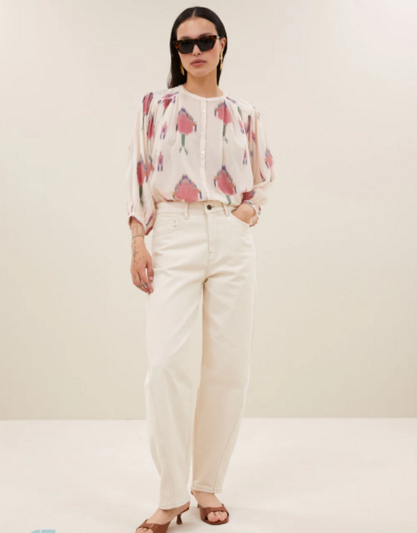 By Bar Becky Ikat Blouse Spring