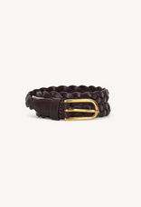 By Bar Luna Braided Belt Chocolate