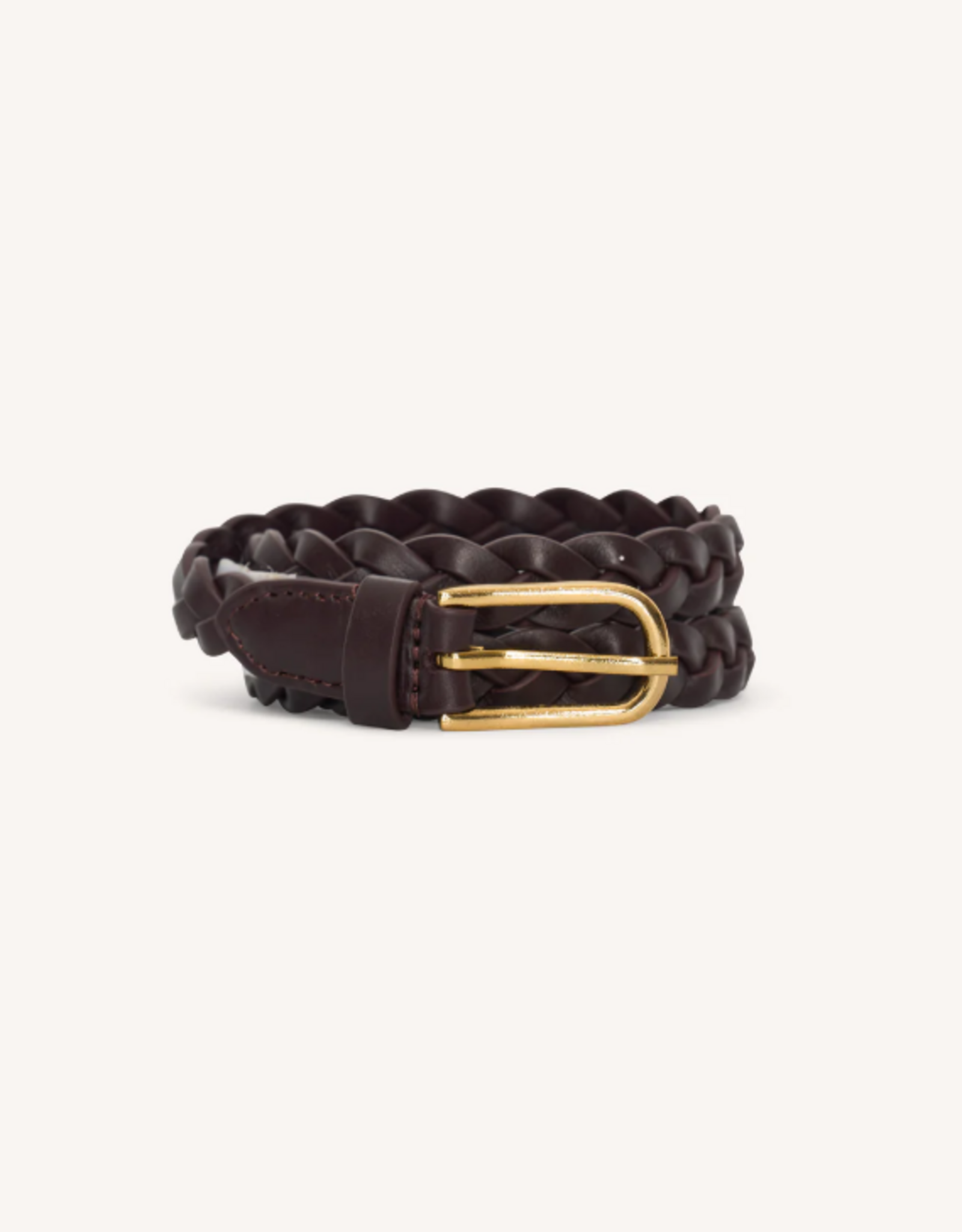 By Bar Luna Braided Belt Chocolate