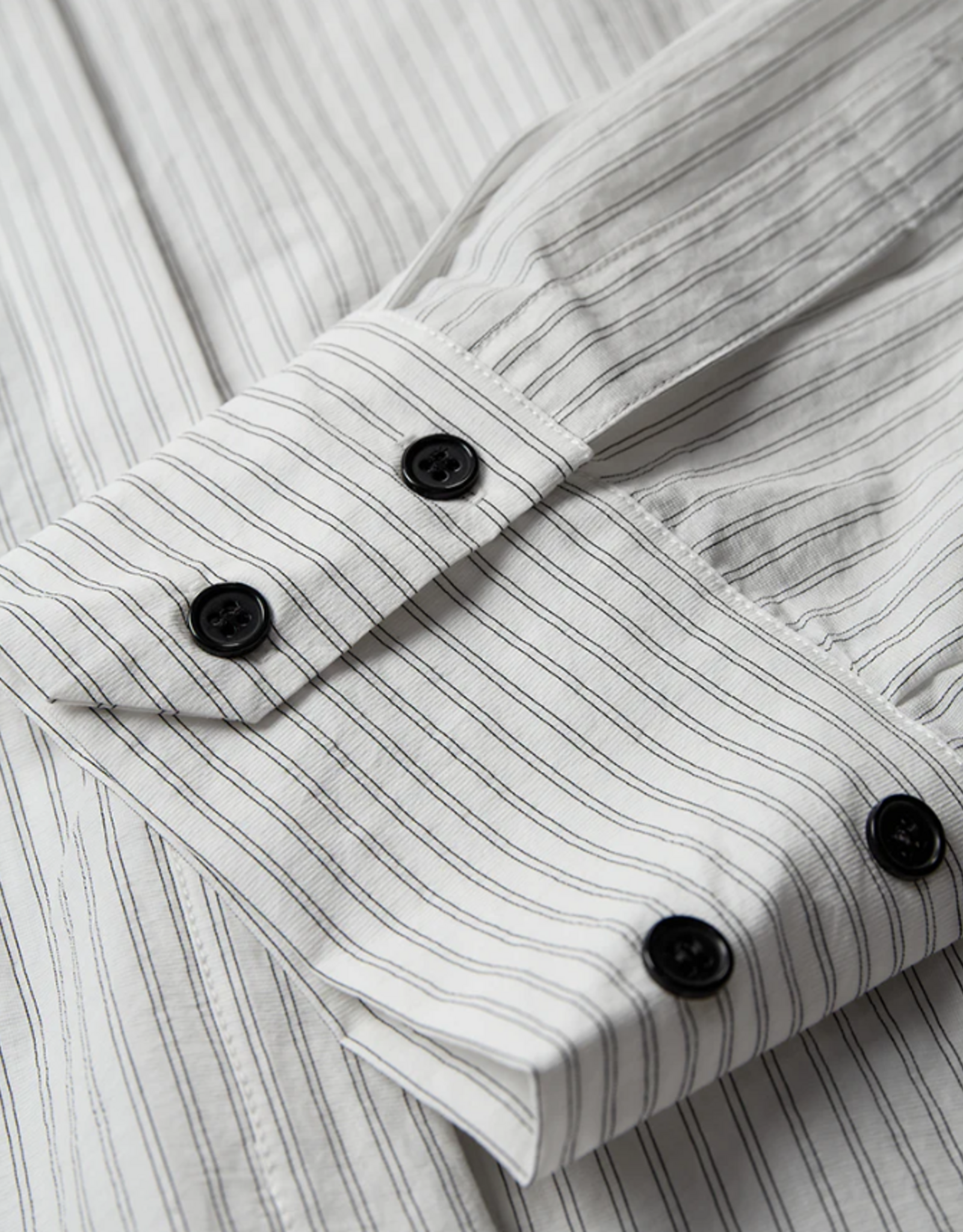 Cph Muse 207464 Piper Stripe Tie Shirt Bright White