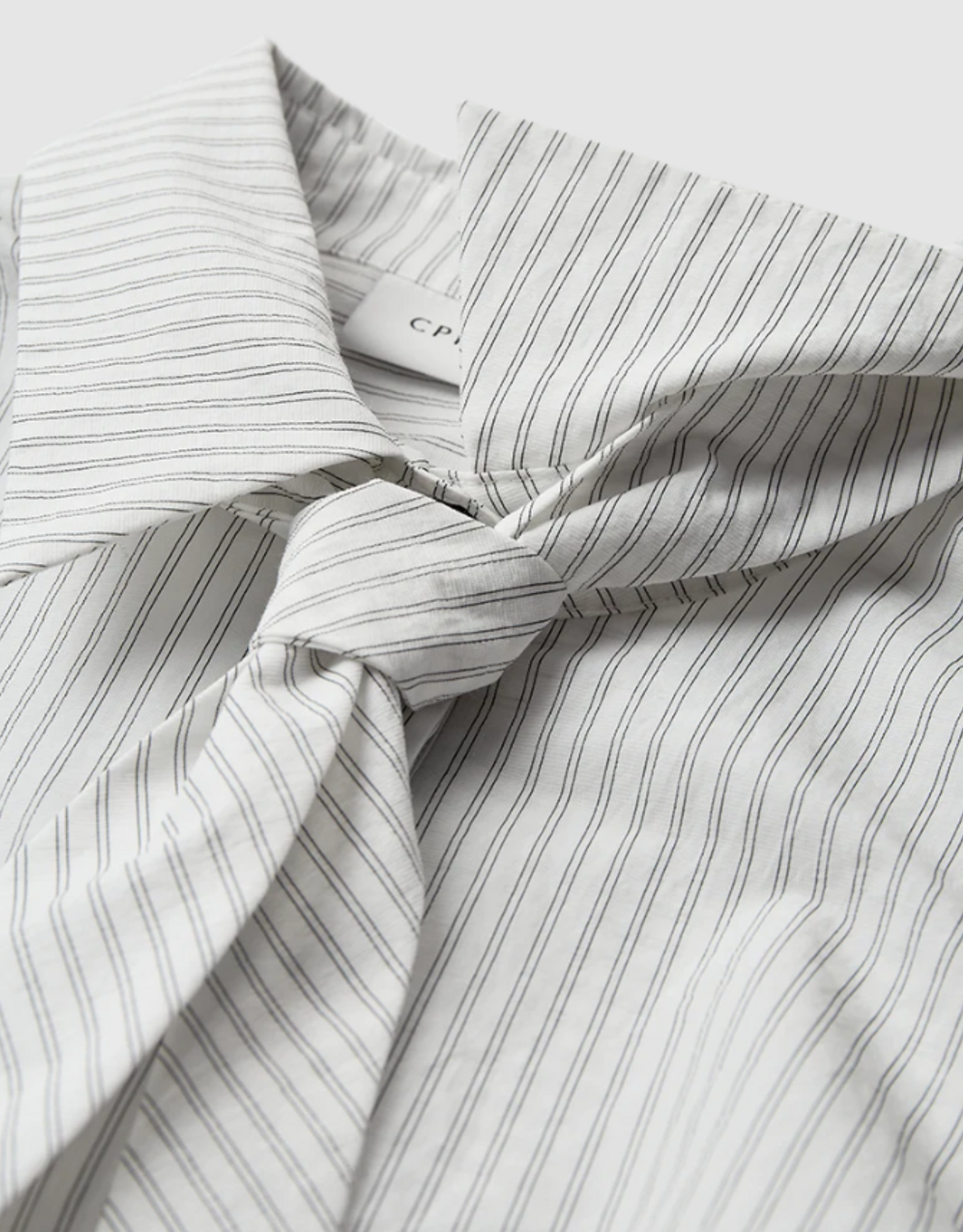 Cph Muse 207464 Piper Stripe Tie Shirt Bright White