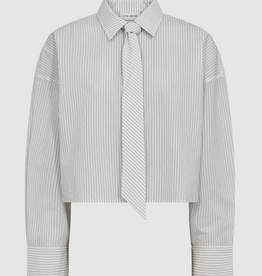 Cph Muse 207464 Piper Stripe Tie Shirt Bright White