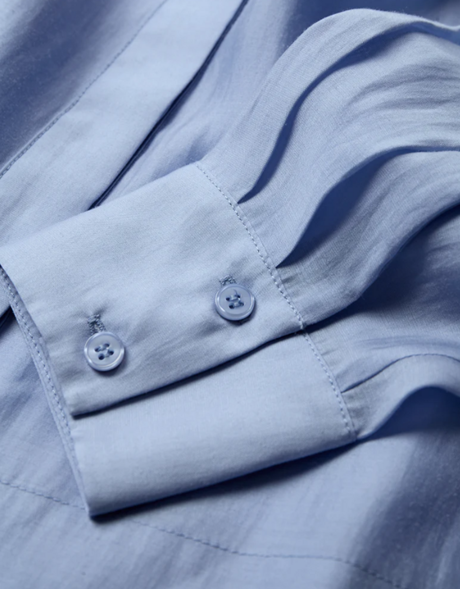 Cph Muse 207346 Molly Lace Detail Shirt Blue Heron