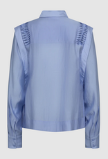 Cph Muse 207346 Molly Lace Detail Shirt Blue Heron