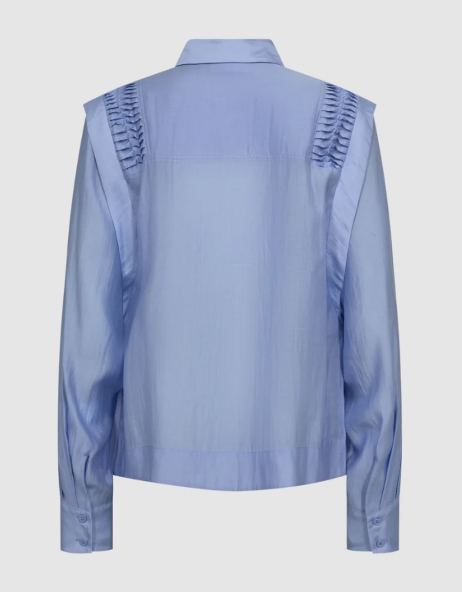 Cph Muse 207346 Molly Lace Detail Shirt Blue Heron