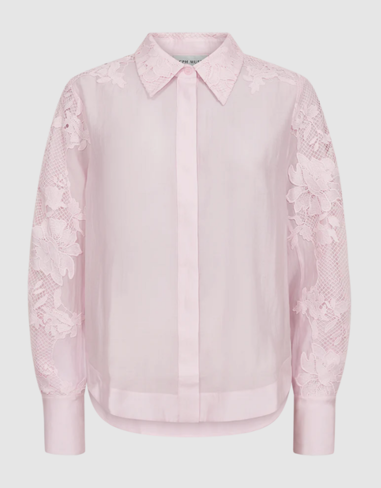 Cph Muse 207353 Molly Lace Detail Shirt Orchid Ice