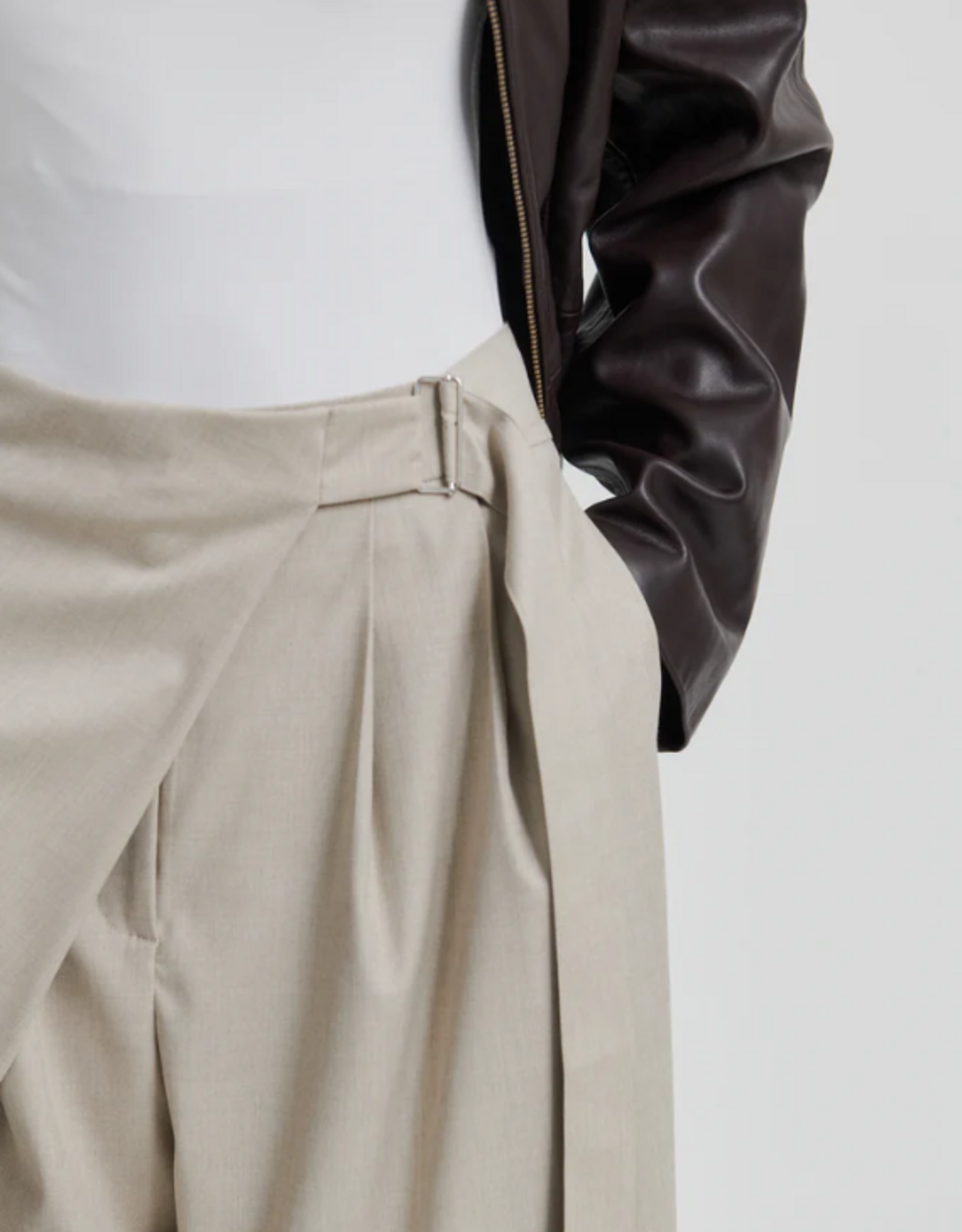 Second Female Sharo Wrap Trousers Roasted Cashew
