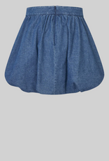Second Female Cornelia Denim Mini Balloon Skirt Blue Denim