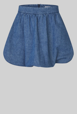 Second Female Cornelia Denim Mini Balloon Skirt Blue Denim