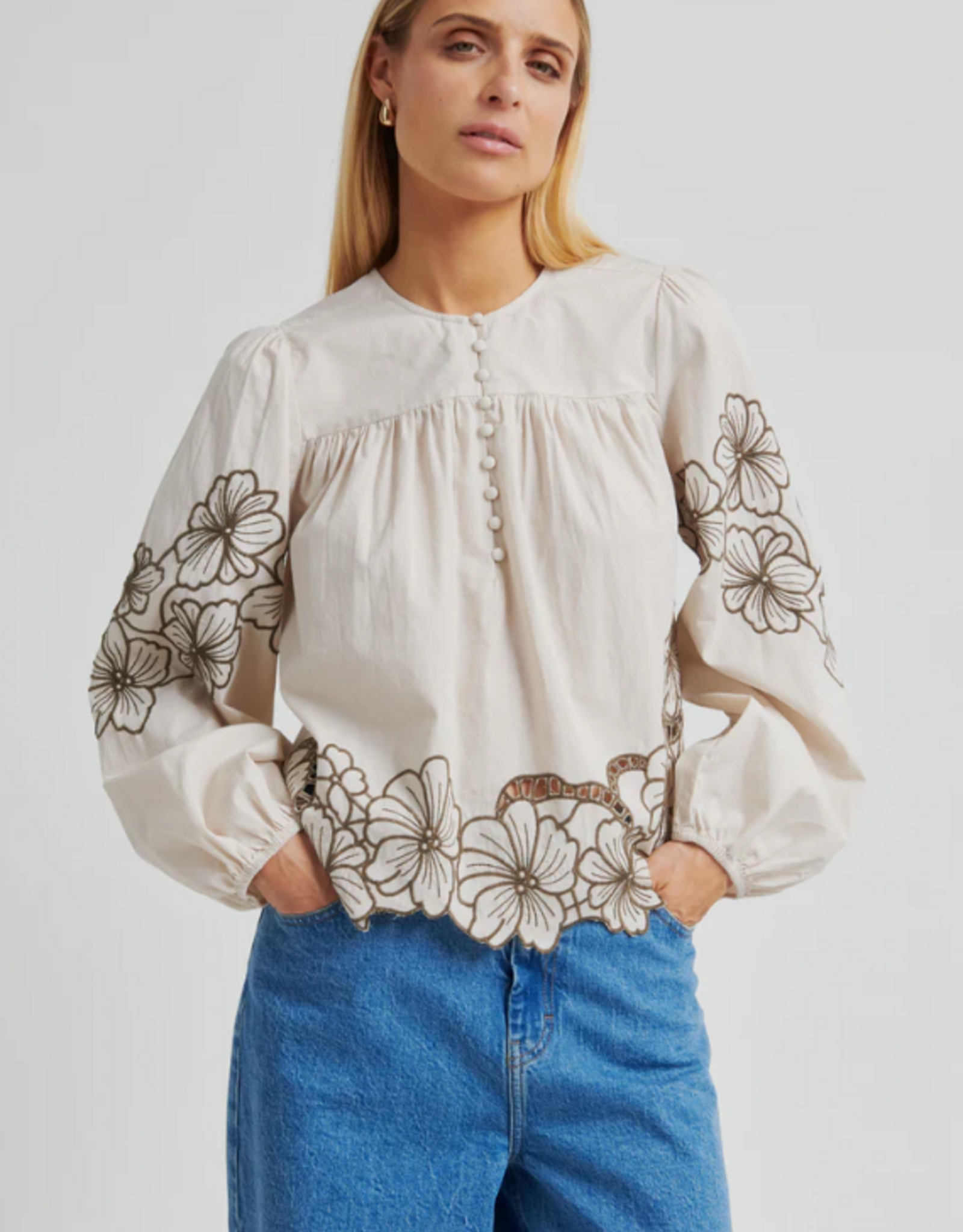 Second Female Elinor Blouse Soft Beige