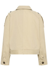 My Essential Wardrobe Lyon Short Jacket Brown  Rice