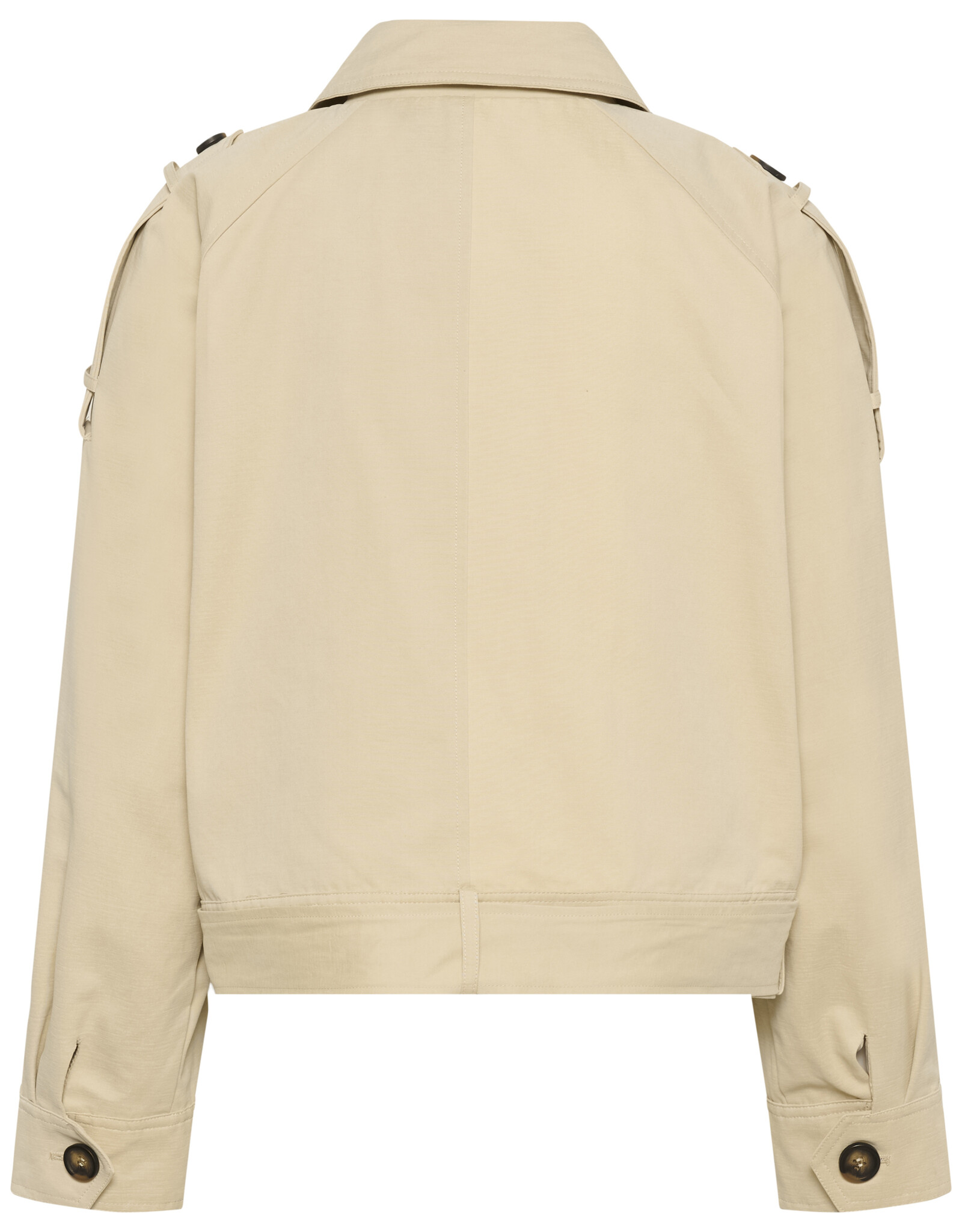 My Essential Wardrobe Lyon Short Jacket Brown  Rice