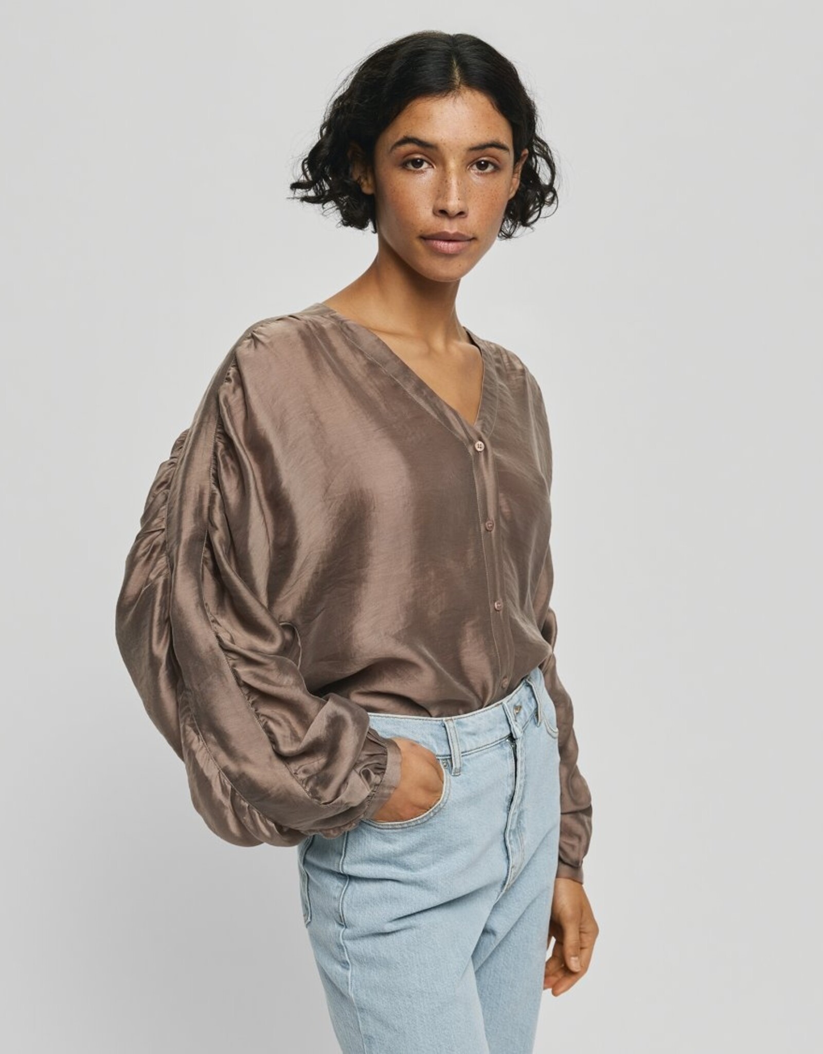 Moss Copenhagen Ramona Rikkelia Volume Shirt Mountain Trail