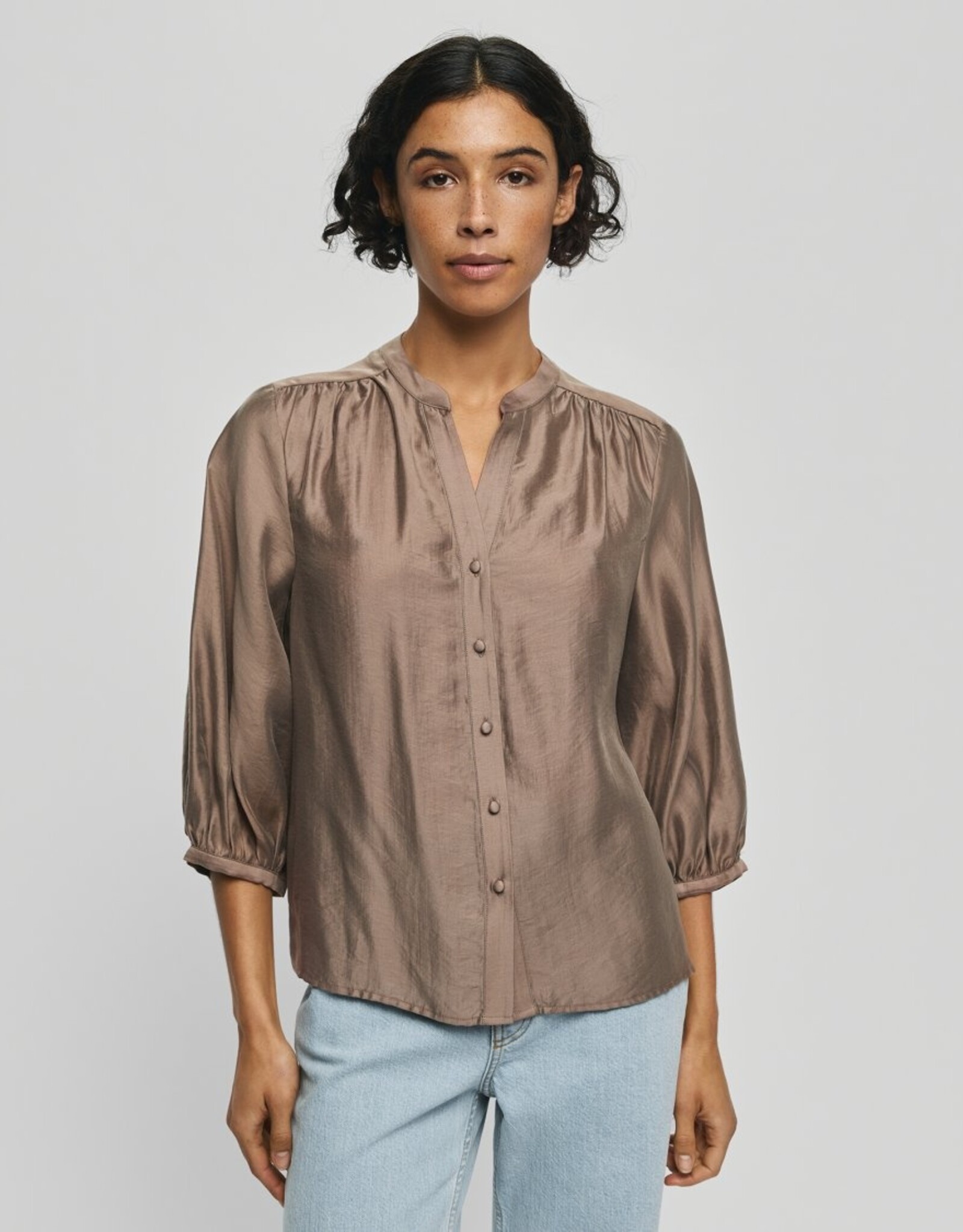 Moss Copenhagen Ramona Rikkelia 3/4 Shirt Mountain Trail